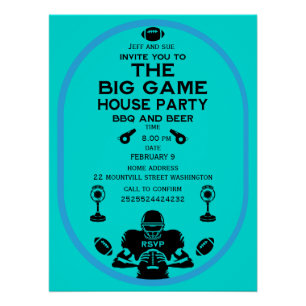 Póster El Fiesta del Big Game BQ House