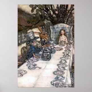 Póster El Fiesta del té de Mad Hatter