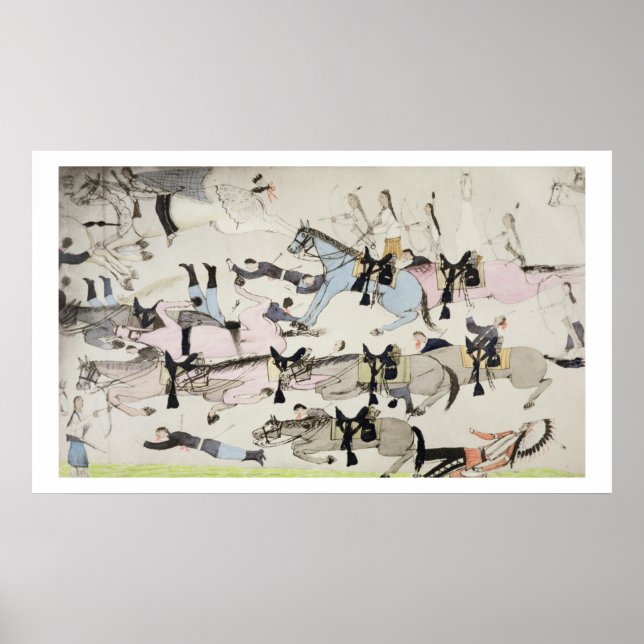 Póster El fin de la batalla (tinta sobre el papel) (Frente)