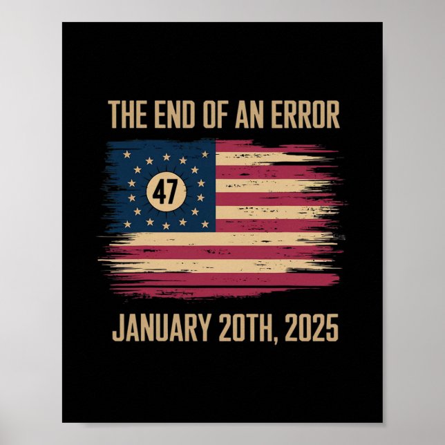 Póster El Fin De Un Error 20 De Enero De 2025 Inauguració (Frente)