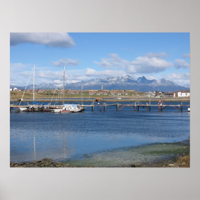 Póster El fin del mundo, Ushuaia, Argentina (Frente)