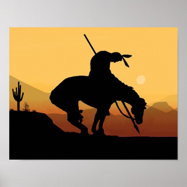 Póster El fin del Poster de silueta de senderos (Frente)