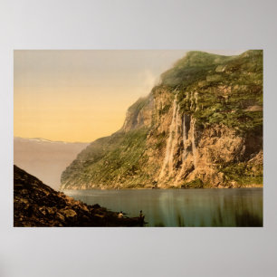 Póster El fiordo de Geirangerfjord