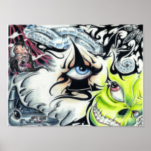 Póster el flash del tatuaje