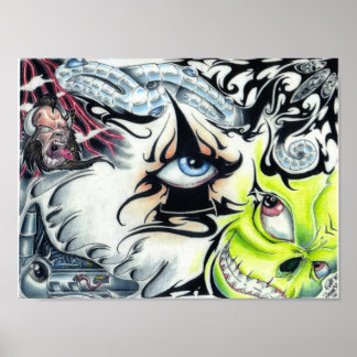 Póster el flash del tatuaje