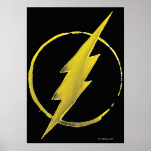 Póster El Flash   Emblema del pecho amarillo
