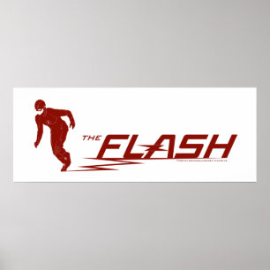 Póster El Flash Logotipo del nombre del superhéroe