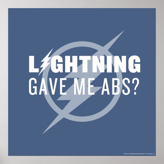Póster El Flash | "Rayos me dieron abs?" (Frente)