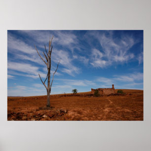 Póster El Flinders del australiano interior se extiende
