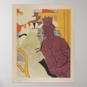 Póster El Flirteo (Un Inglés) por Toulouse Lautrec