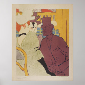 Póster El Flirteo (Un Inglés) por Toulouse Lautrec