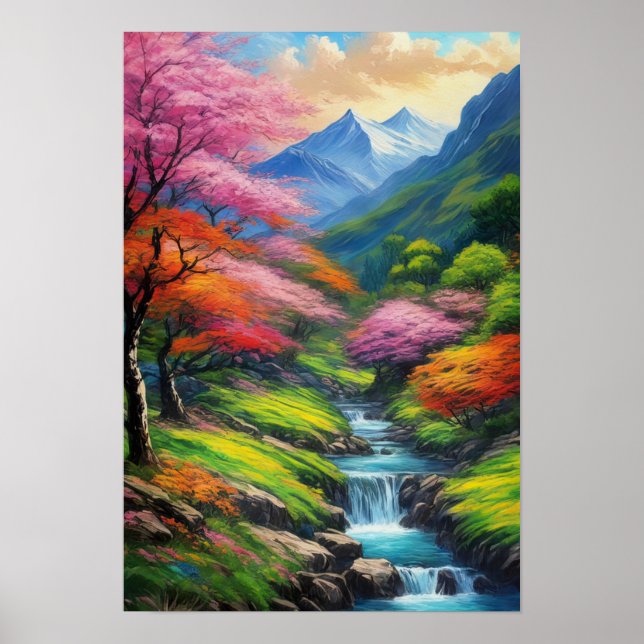 Póster El floreciente viaje de un valle (Frente)