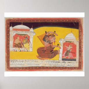 Póster El folio 27 Laksmama corta la nariz de Surpanakha,