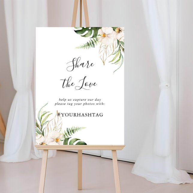 Póster El follaje tropical dorado comparte el Rótulo de l (Subido por el creador)