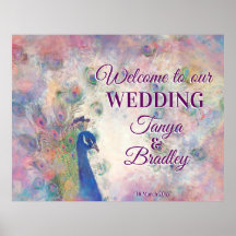 El fondo rosado morado de pavo real es bienvenido