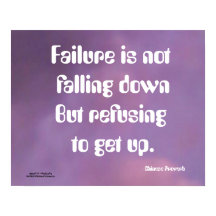 EL FRACASO NO ESTÁ CAYENDO EN EL POSTER DE PROVERB