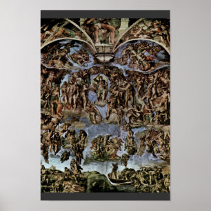 Póster El Fresco Domingo En La Pared De Altar Del Sisti