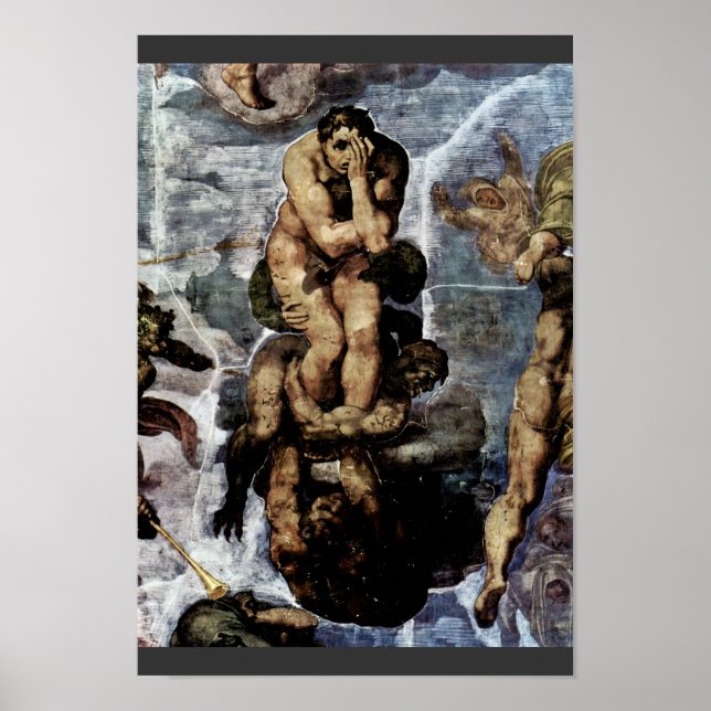 Póster El Fresco Domingo En La Pared De Altar Del Sisti (Frente)