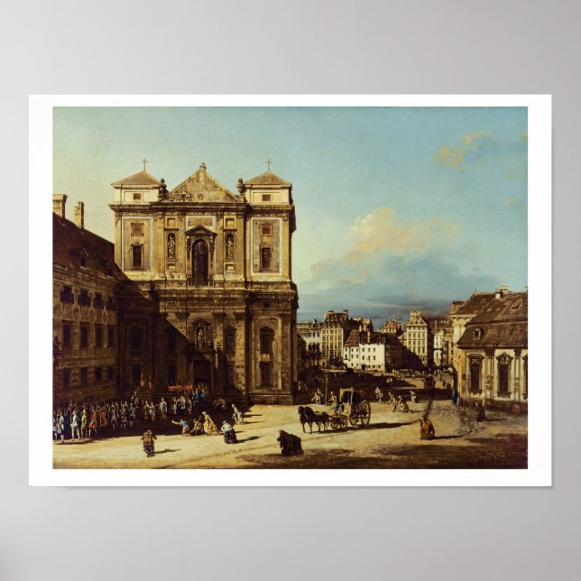 Póster El Freyung en Viena, vista desde el noroeste, c. (Frente)