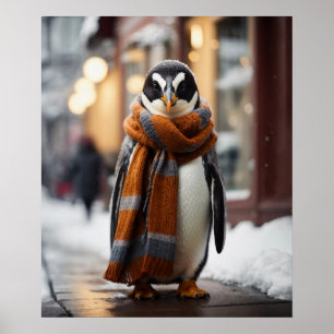 Póster El frío y caprichoso invierno del Penguin Snowy