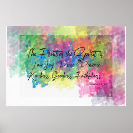 Póster El fruto del espíritu - los galatianos 5