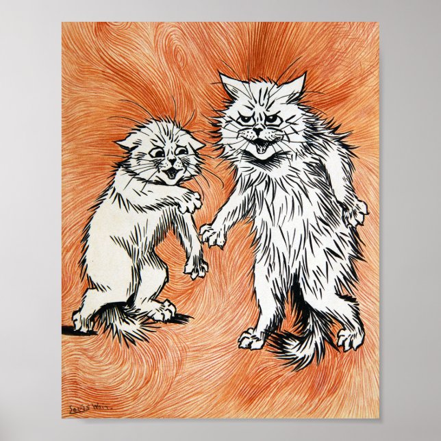 Póster El fuego de la mente, Louis Wain (Frente)