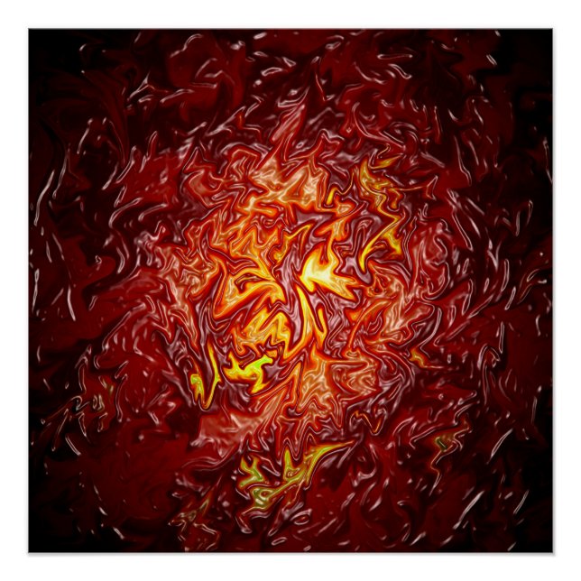 Póster El fuego desde adentro...... (Anverso)