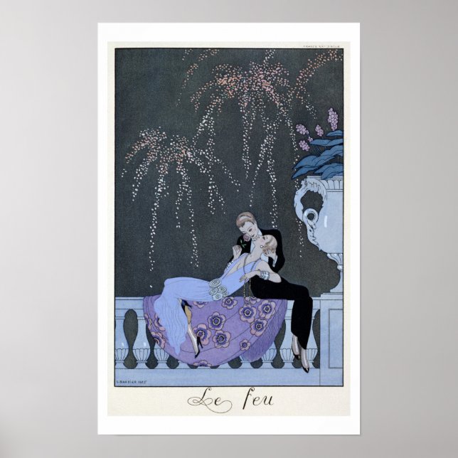 Póster El fuego, el ilustracion para las "fetes galantes" (Frente)