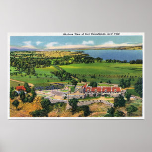 Póster El fuerte, lago Champlain en distancia