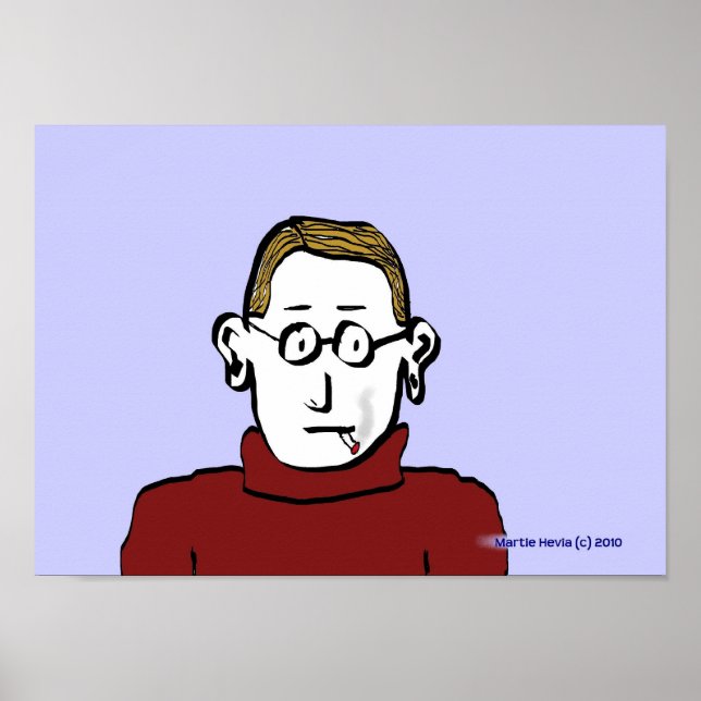 Póster El fumador (Frente)