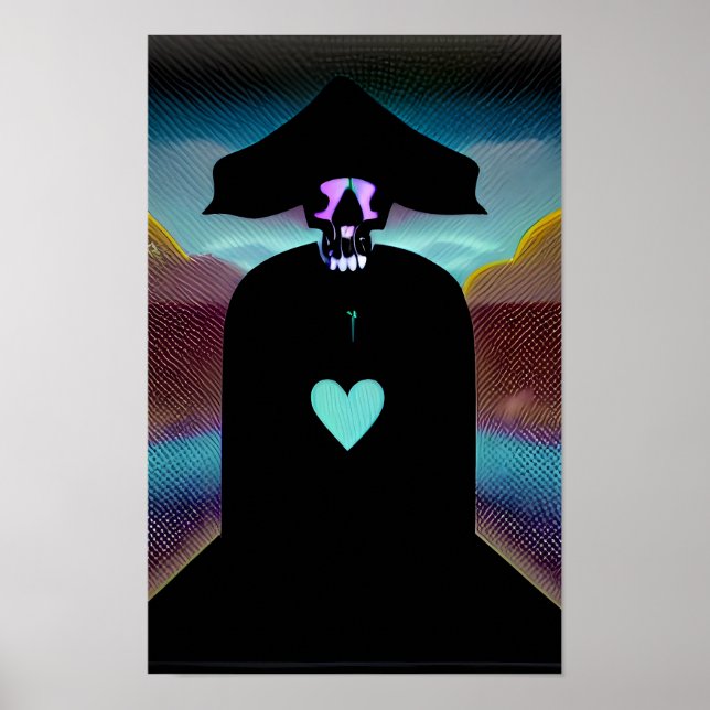 Póster El Funda del corazón negro desaparecido (Frente)