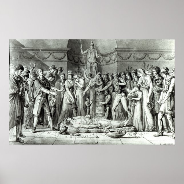 Póster El funeral de Jean Paul Marat (Frente)