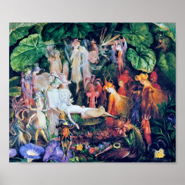 Póster El funeral del hada, John Anster Fitzgerald (Frente)