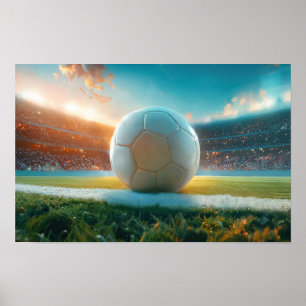 Póster El fútbol en blanco