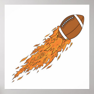 Póster El fútbol en llamas