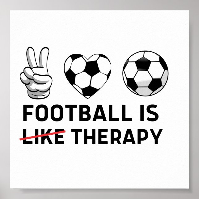 Póster El fútbol es como la terapia (Frente)