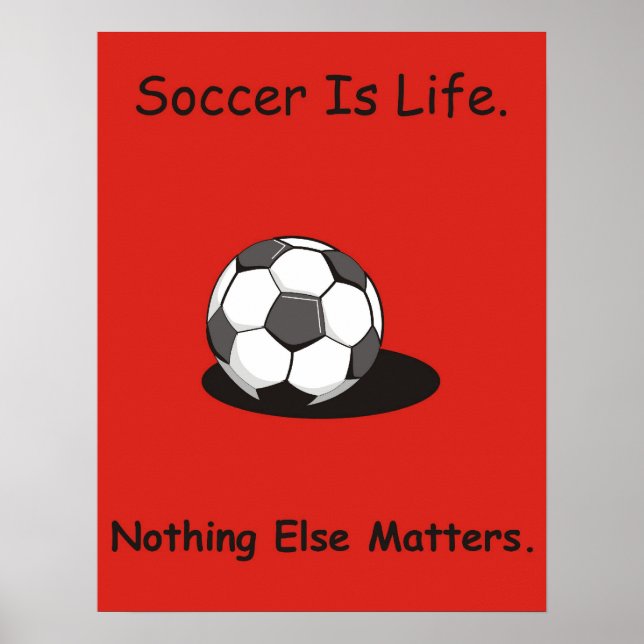 Póster El fútbol es vida (Frente)