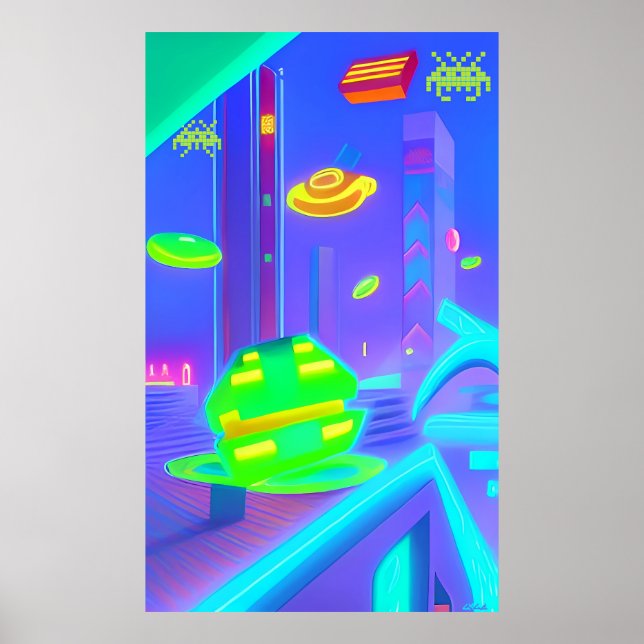 Póster El futurismo retro invadido (Frente)