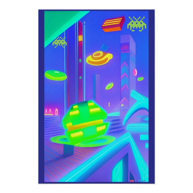 Póster El futurismo retro invadido (Anverso)