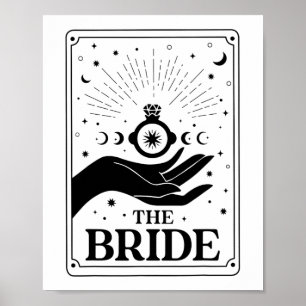 Póster El futuro de la novia Sra. Tarot Gothic Bridal Par