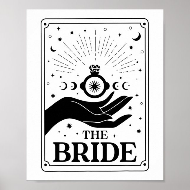 Póster El futuro de la novia Sra. Tarot Gothic Bridal Par (Frente)
