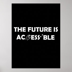 Póster El futuro es accesible el lenguaje de Rótulo ASL B