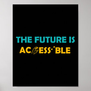 Póster El Futuro Es Accesible En Braille, El Rótulo Estad