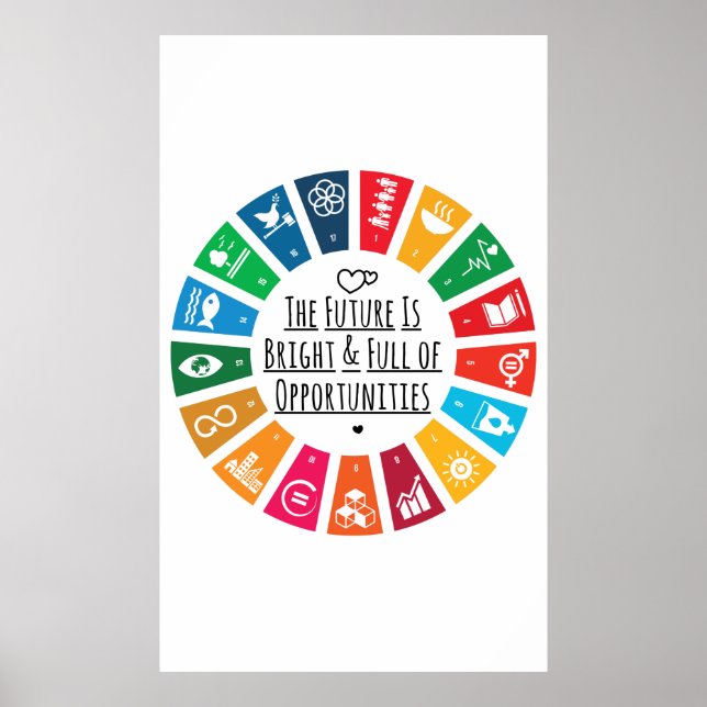 Póster El Futuro Es Brillante Y Está Lleno De Oportunidad (Frente)