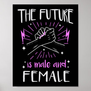 Póster El Futuro Es El Empoderamiento Feminista De Hombre