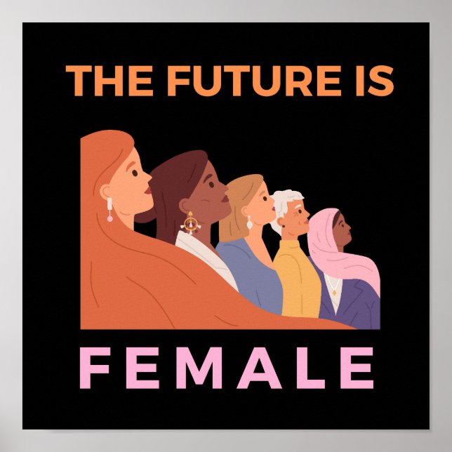 Póster El futuro es femenino (Frente)