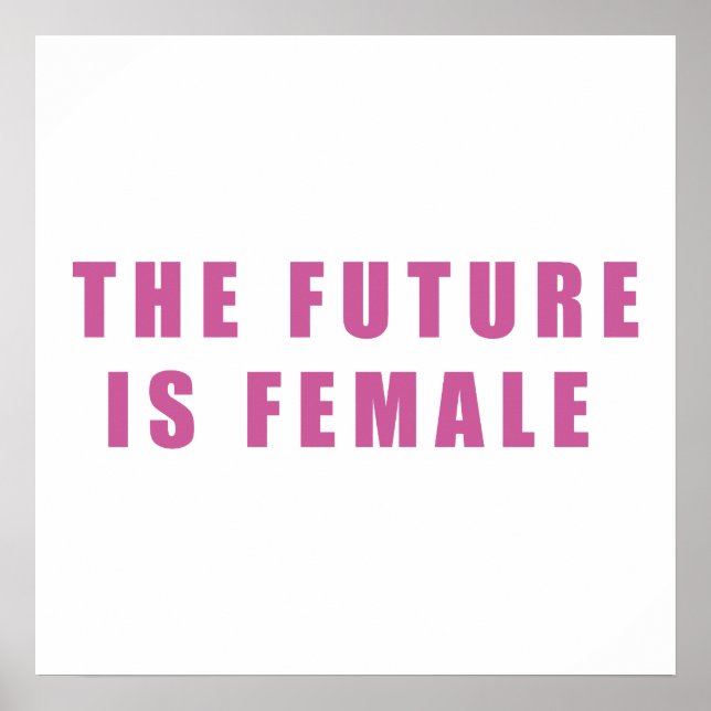 Póster El futuro es femenino (Frente)