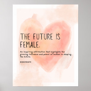 Póster El Futuro Es Femenino - Audaz Declaración Feminist