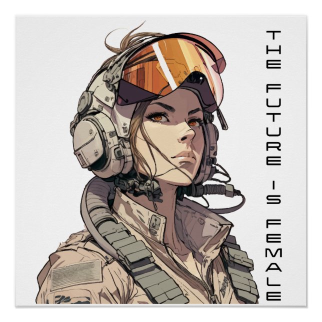 Póster El futuro es mujer, igualdad de derechos, arte fem (Anverso)