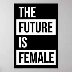 Póster El futuro es poster feminista femenino